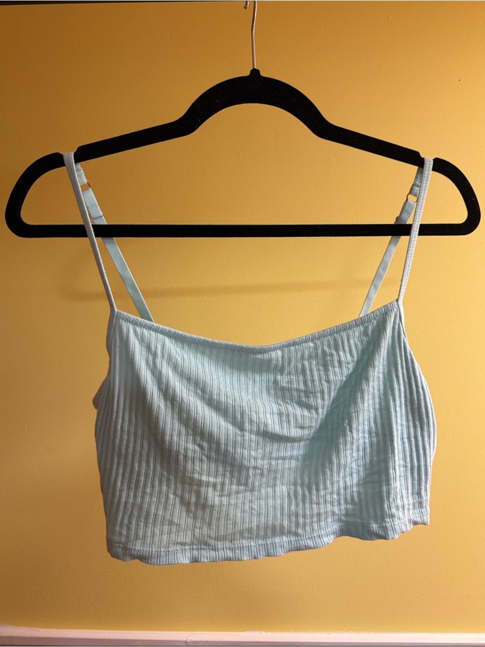 3 for $12! NWOT Aerie Large Baby Blue Ribbed Cami Top Bra Bralette